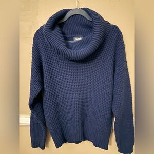 ModCloth Cowl Neck Blue Sweater size‎ L